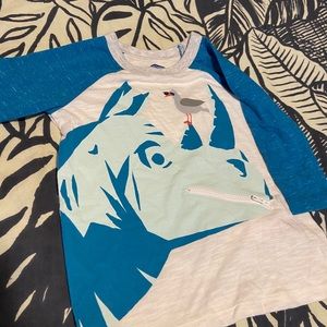 Cool 3D rhino shirt EUC 2t